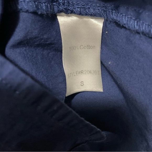 Tuckernuck Royal Shirt Dress Small Blue Cotton Poplin Button-Up Midi - Picture 4 of 7